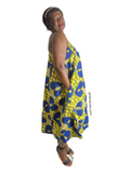 Ankara African Dress With Matching Headwrap