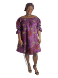 YAYI African print-off shoulders swing dress