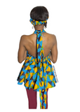 Magic peplum African print Ankara top