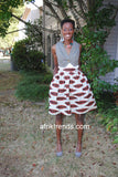 African print Ankara skirt with pockets