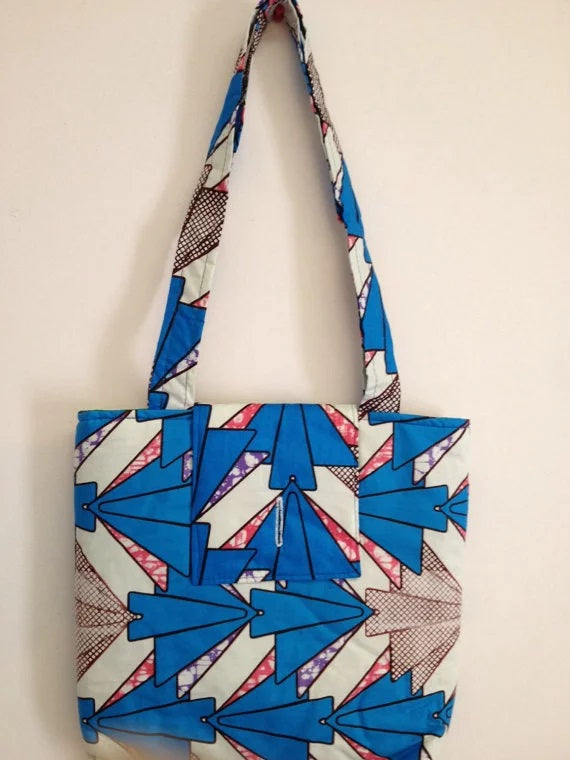 African Print Tote Bag