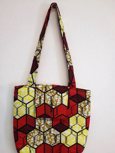 African Print Tote Bag