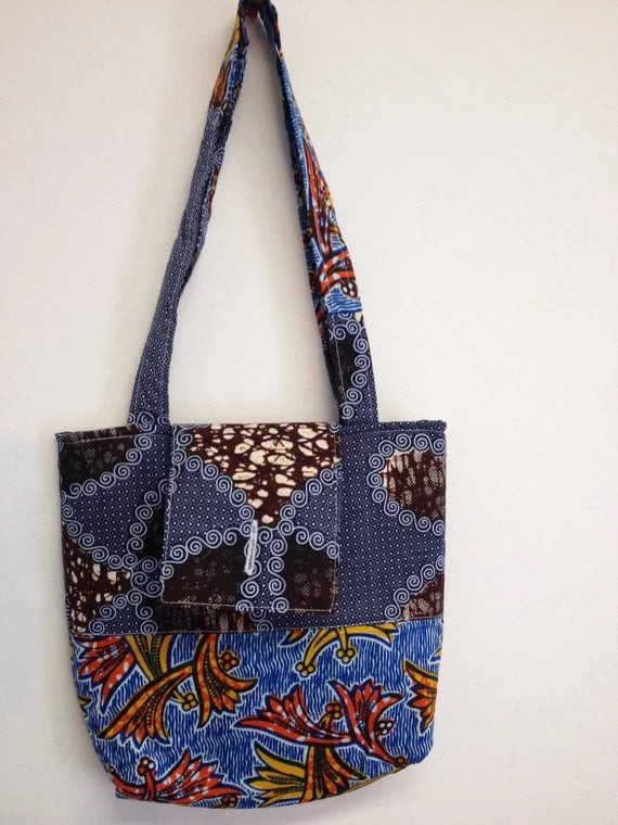 African Print Tote Bag