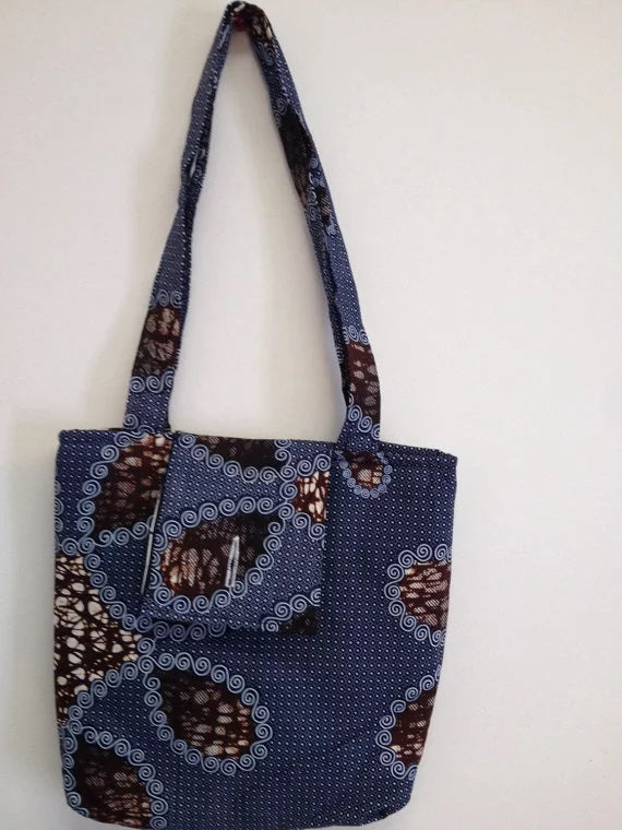 African Print Tote Bag