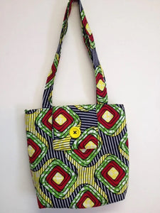 African Print Tote Bag